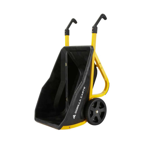 Gorilla Cart Yard Cart Wheelbarrow Polyethylene Bed 7 Cu. Ft. Capacity (GCR-7S) - Image 3