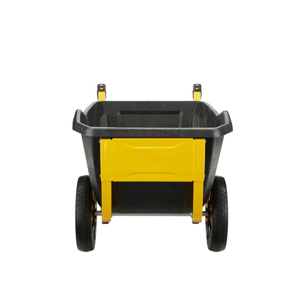 Gorilla Cart Yard Cart Wheelbarrow Polyethylene Bed 7 Cu. Ft. Capacity (GCR-7S) - Image 8