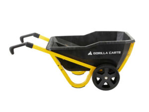 Gorilla Cart Yard Cart Wheelbarrow Polyethylene Bed 7 Cu. Ft. Capacity (GCR-7S)