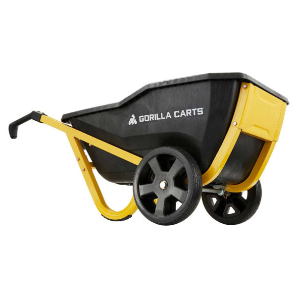 Gorilla Cart Yard Cart Wheelbarrow Polyethylene Bed 7 Cu. Ft. Capacity (GCR-7S) - Image 15