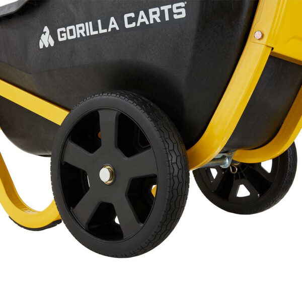 Gorilla Cart Yard Cart Wheelbarrow Polyethylene Bed 7 Cu. Ft. Capacity (GCR-7S) - Image 9