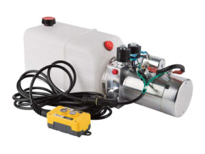 NorTrac® Dump Trailer Power Unit with 12V DC Motor — For Double-Acting Cylinder, 1.1 Gal. Reservoir(53460)