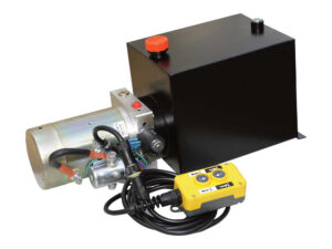 NorTrac® Dump Trailer Power Unit with 12V DC Motor — For Single-Acting Cylinder, 3.2 Gal. Reservoir (53462)