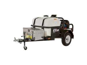 NorthStar® Trailer-Mounted Hot Water Commercial Pressure Washer, 4000 PSI, 4.0 GPM, Honda Engine, 200-Gal (157595)