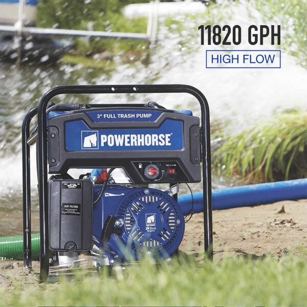 Powerhorse® Full Trash 3" Water Pump Extended Run 197 GPM (750127) - Image 4