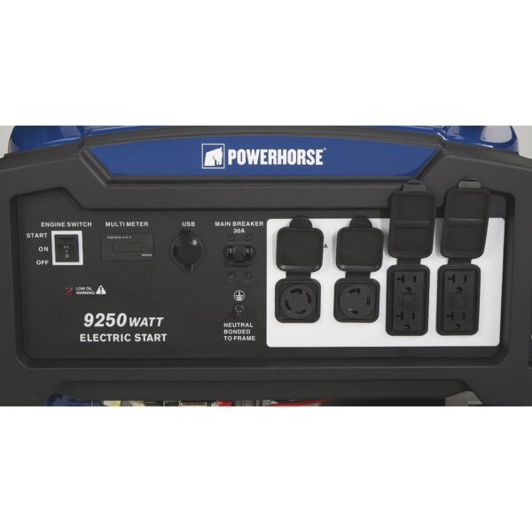 Powerhorse Portable Generator — 9250 Surge Watts, 7500 Rated Watts Electric Start (102222) - Image 6