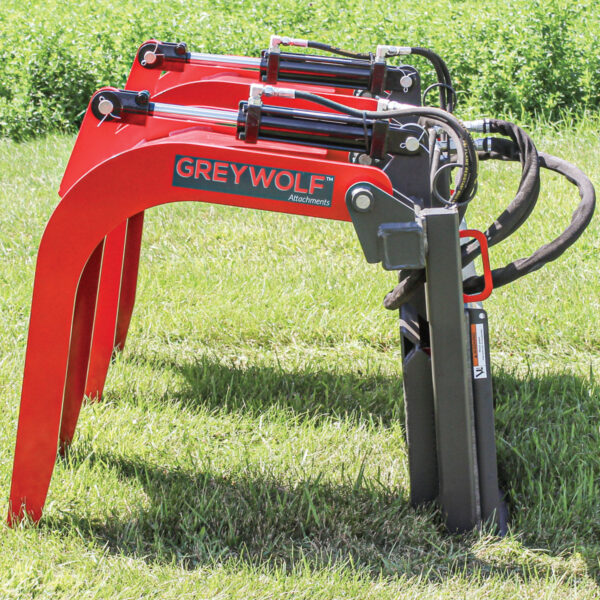 Grey Wolf™ Skid Steer Double Quick Attach Grapple (1066) - Image 3