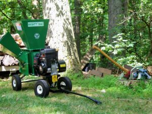 Mighty Mac™ Electric Start Wood Chipper Shredder 3-1/2” Max Capacity - 7HP (12PTE1100)