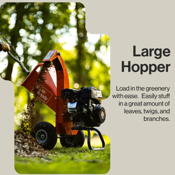 SuperHandy 3" Max Cutting - Compact Wood Chipper Shredder - 7HP Gas Engine (GUO035) - Image 17