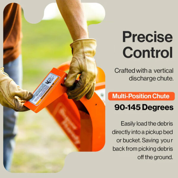 SuperHandy 3" Max Cutting - Compact Wood Chipper Shredder - 7HP Gas Engine (GUO035) - Image 15
