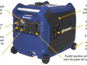 Powerhorse Inverter Generator — 4500 Surge Watts, 3500 Rated Watts, Electric Start (96387)