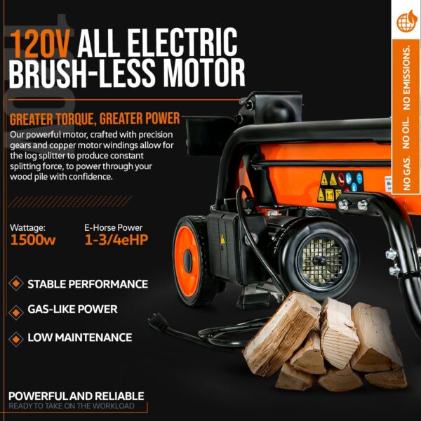SuperHandy 6 Ton Electric Log Splitter (GUT065) - Image 10