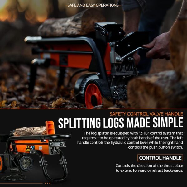 SuperHandy 6 Ton Electric Log Splitter (GUT065) - Image 11