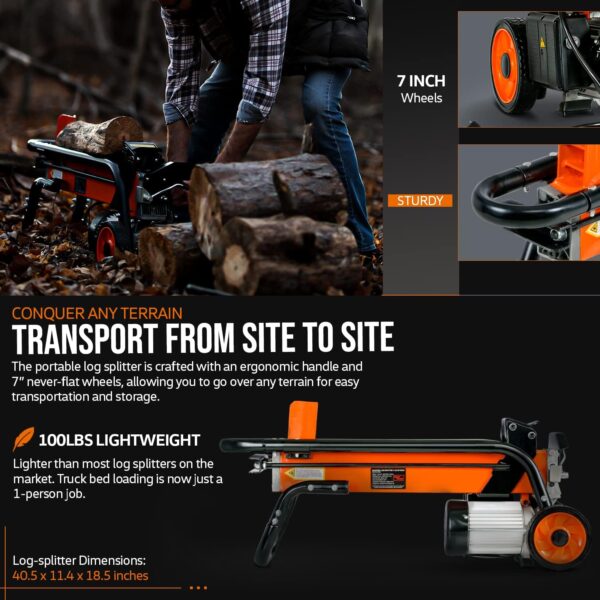 SuperHandy 6 Ton Electric Log Splitter (GUT065) - Image 12