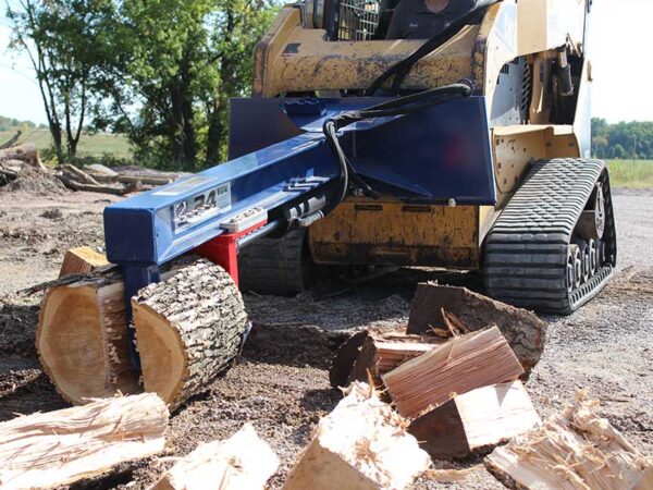 24 Ton Iron & Oak Upside Down Skid Steer Log Splitter Attachment (SMH2419) - Image 9