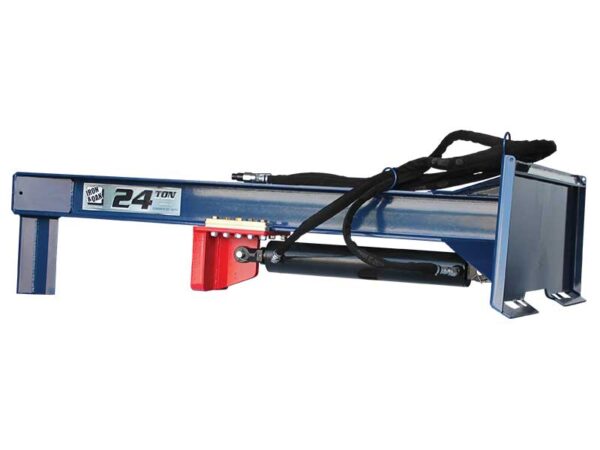 24 Ton Iron & Oak Upside Down Skid Steer Log Splitter Attachment (SMH2419) - Image 2