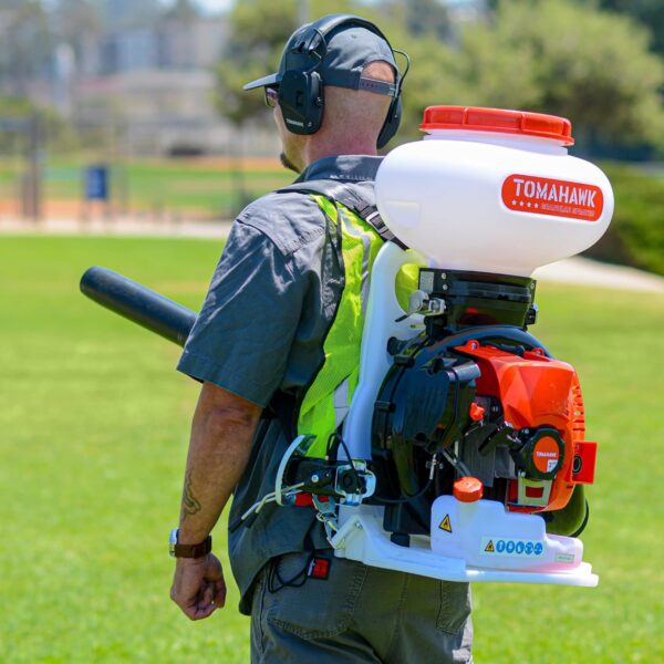 4 Gallon Motorized Backpack Spreader Sprayer by TOMAHAWK® for Fertilizer, Pesticide, Rock Salt (TGS30) - Image 8