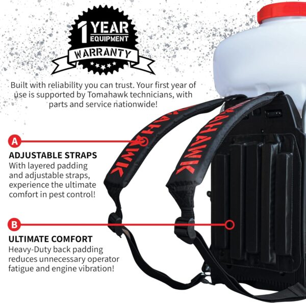 3.7 Gallon 3HP Turbo Boosted TOMAHAWK® Backpack Fogger, Leaf Blower with Pest Control (TMD14) - Image 4