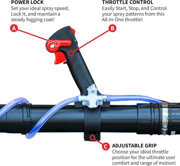 3.7 Gallon 3HP Turbo Boosted TOMAHAWK® Backpack Fogger, Leaf Blower with Pest Control (TMD14) - Image 5