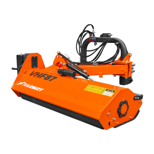 Farmry 87" Heavy Duty Hydraulic Verge 3Point Offset Flail Ditch Bank Mower, 100 HP, rear attached VHF87