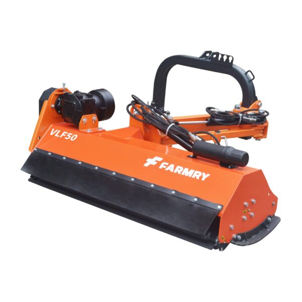 3 Point 50" Hydraulic Offset Flail Ditch Bank Mower for Category 1 Tractors, 25-45HP, VLF50