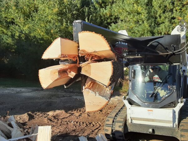 30 Ton Upside Down Skid Steer Log Splitter Attachment 6 Way Wedge (SSUD30-6Way) - Image 2